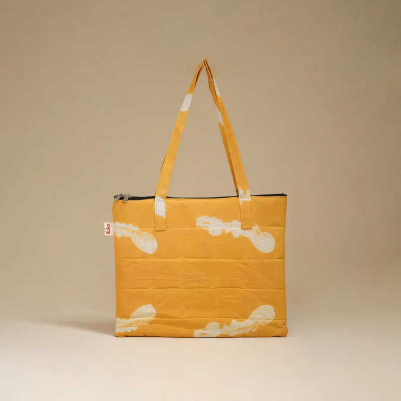 Yellow - Handcrafted Quilted Handbag 13 made by Itokri