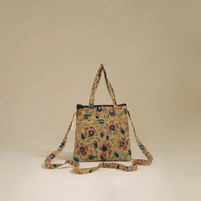 Yellow - Handcrafted Quilted Sling Bag 61 made by Itokri