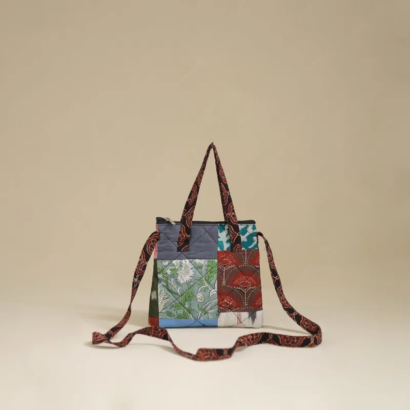 Multicolor - Handmade Quilted Patchwork Sling Bag 26 made by Itokri