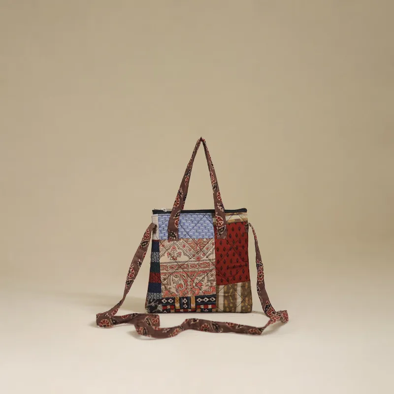 Multicolor - Handmade Quilted Patchwork Sling Bag 08 made by Itokri