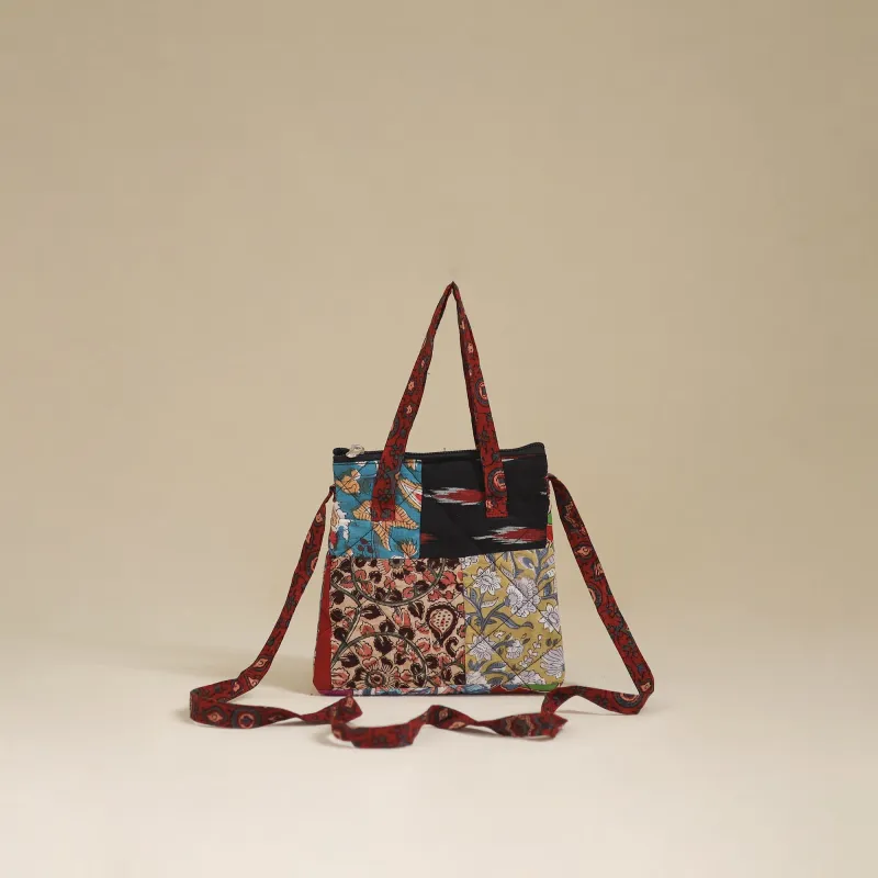 Multicolor - Handmade Quilted Patchwork Sling Bag 07 made by Itokri