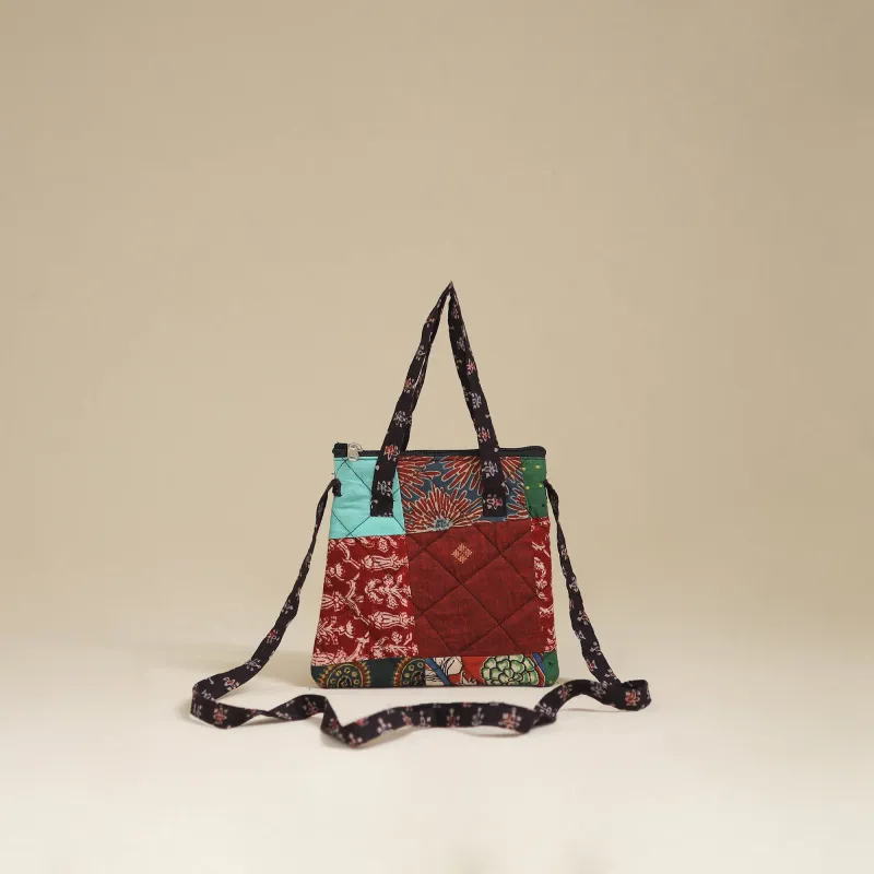 Multicolor - Handmade Quilted Patchwork Sling Bag 05 made by Itokri