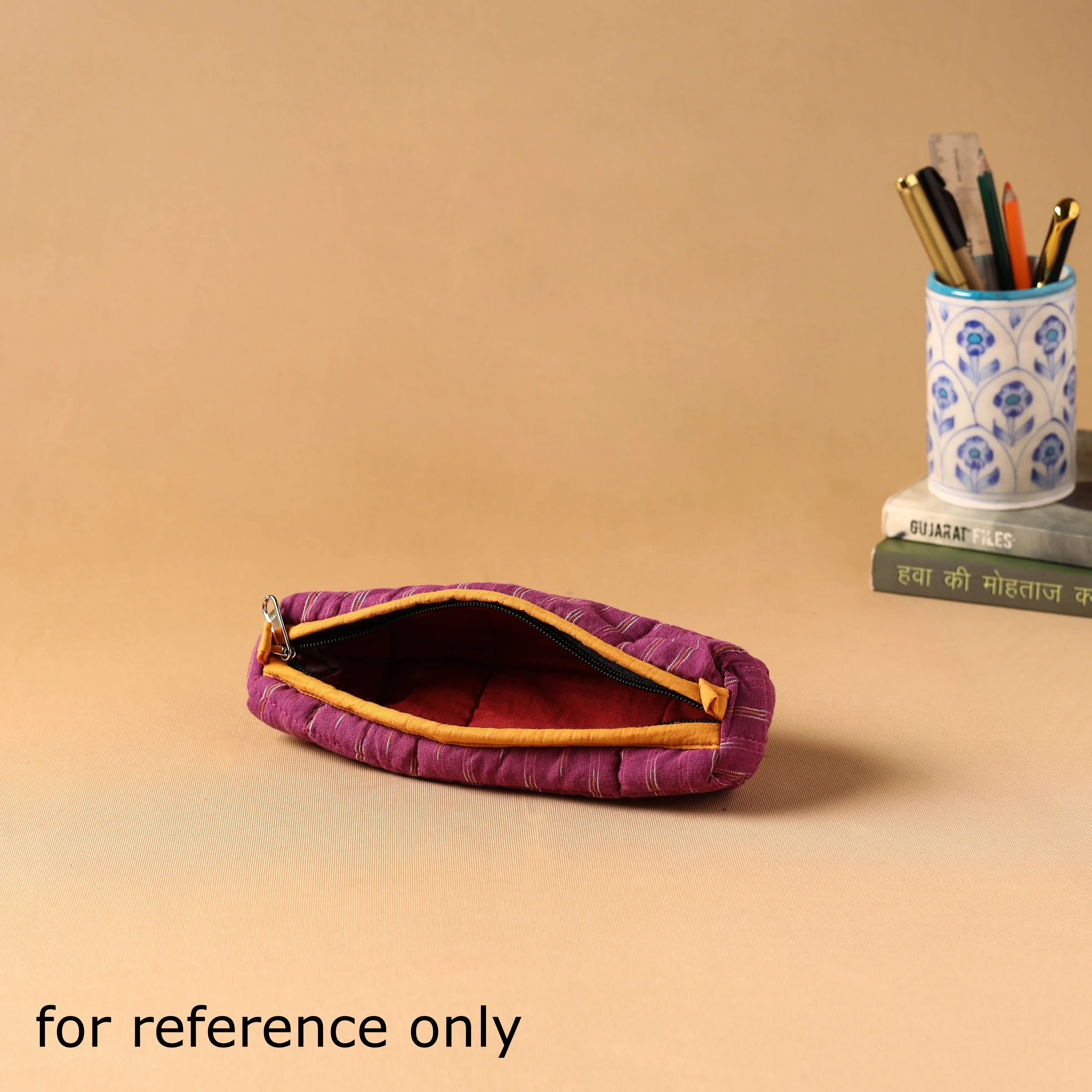 Handcrafted Quilted Pencil Pouch 15 sold by Itokri product image thumbnail 3