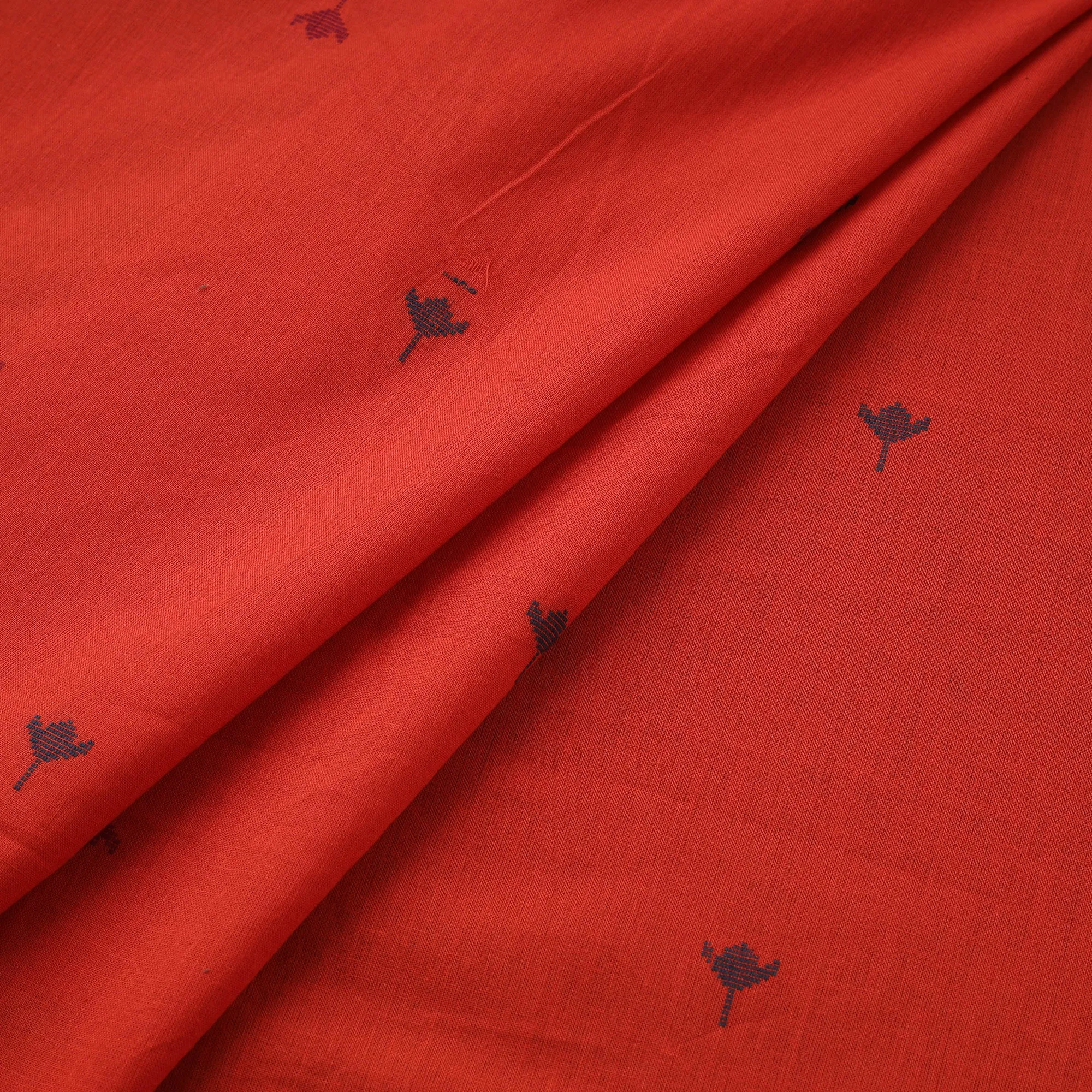 Red - Prewashed Cotton Jacquard Buti Fabric 08 sold by Itokri product image thumbnail 2
