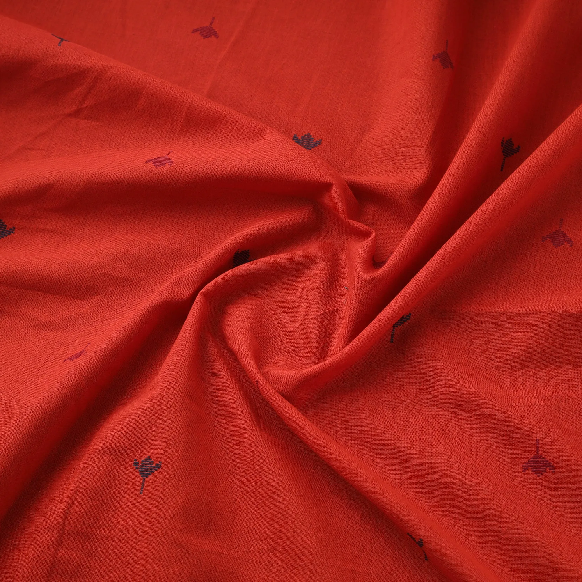 Red - Prewashed Cotton Jacquard Buti Fabric 08 sold by Itokri product image thumbnail 3