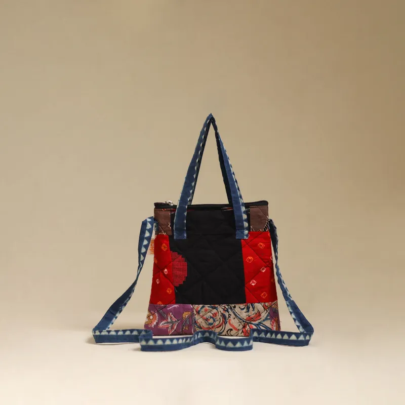 Multicolor - Handmade Quilted Patchwork Sling Bag 32 made by Itokri