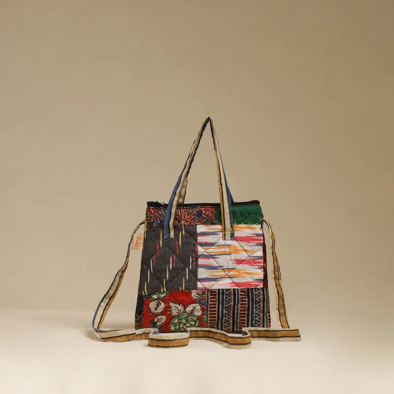 Multicolor - Handmade Quilted Patchwork Sling Bag 25 made by Itokri