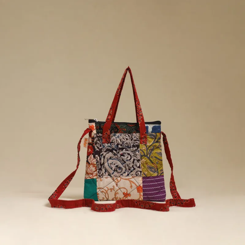 Multicolor - Handmade Quilted Patchwork Sling Bag 02 made by Itokri