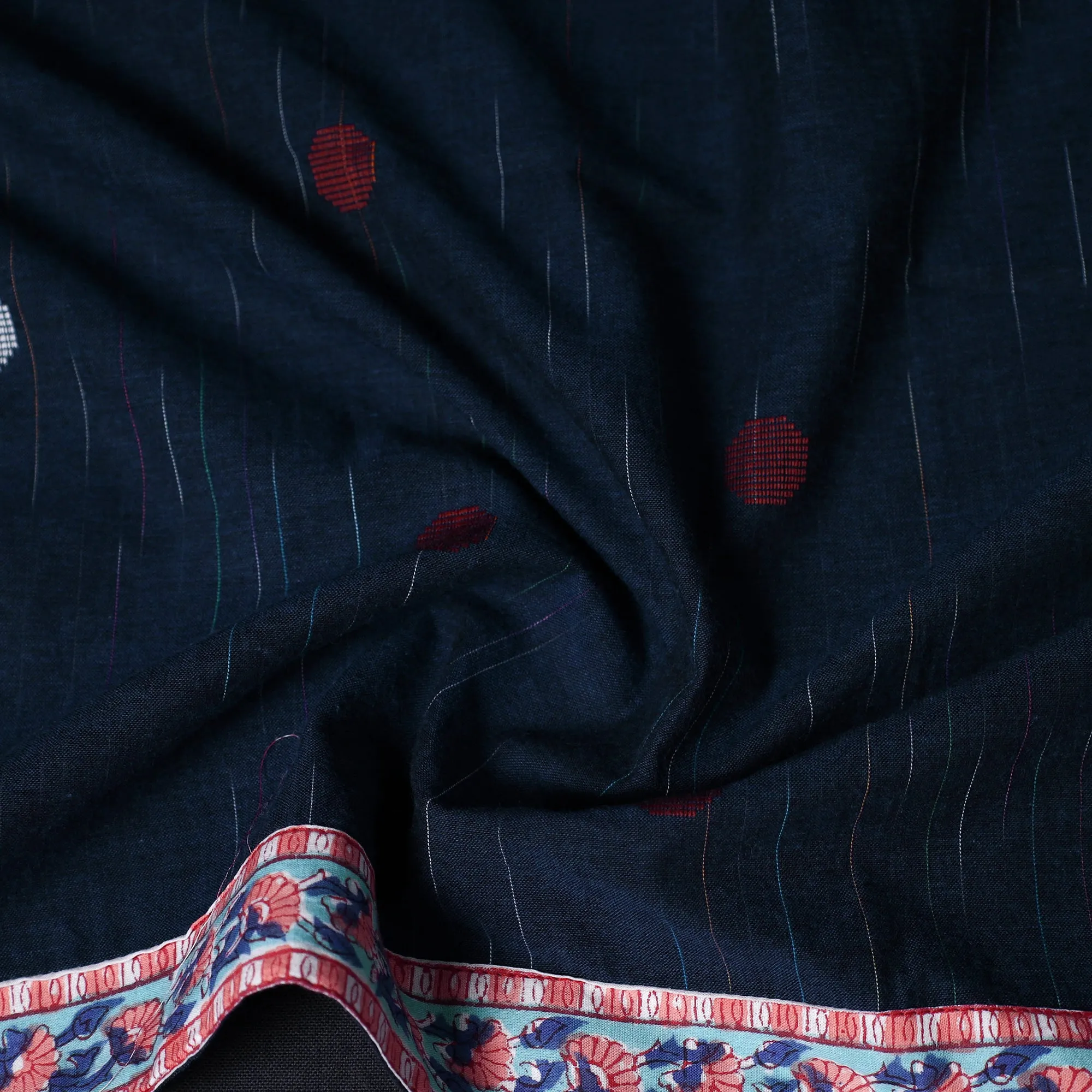Jacquard Weave Cotton Blouse Piece 16 sold by Itokri product image thumbnail 3