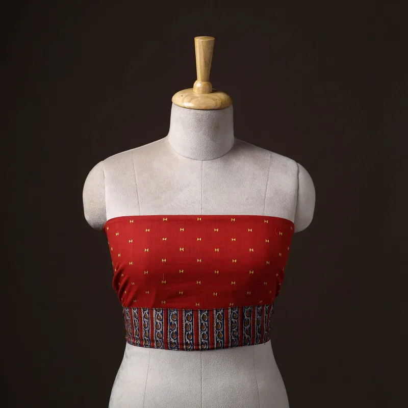 Jacquard Weave Cotton Blouse Piece 15 made by Itokri