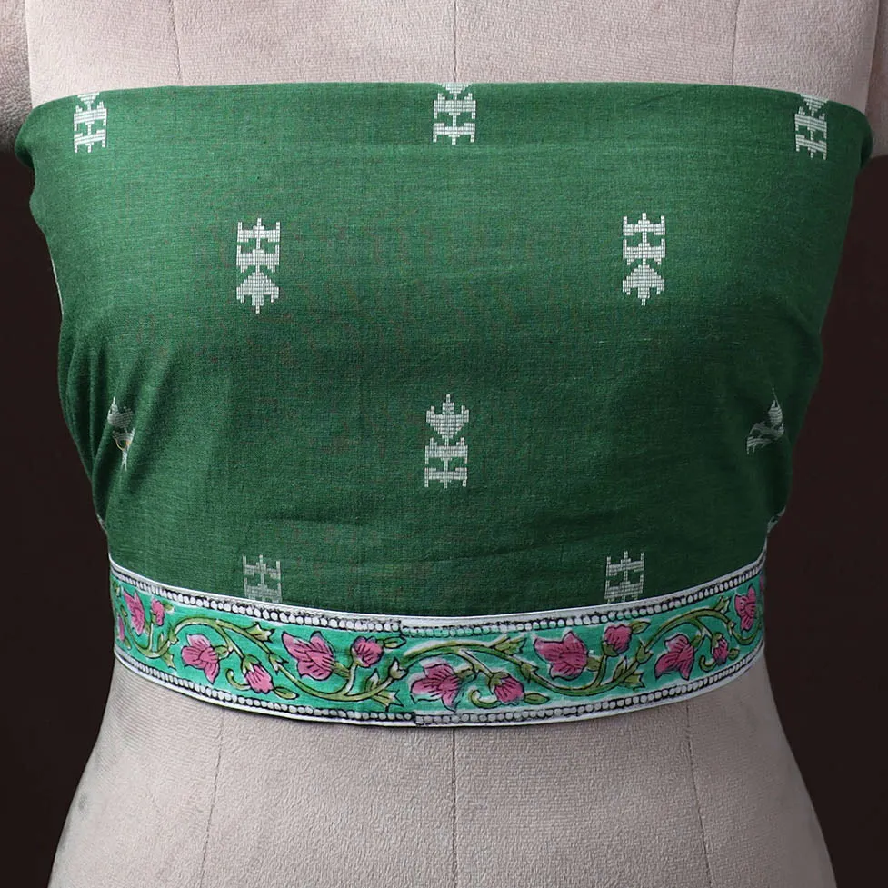 Green - Jacquard Weave Cotton Blouse Piece 14 sold by Itokri product image thumbnail 2