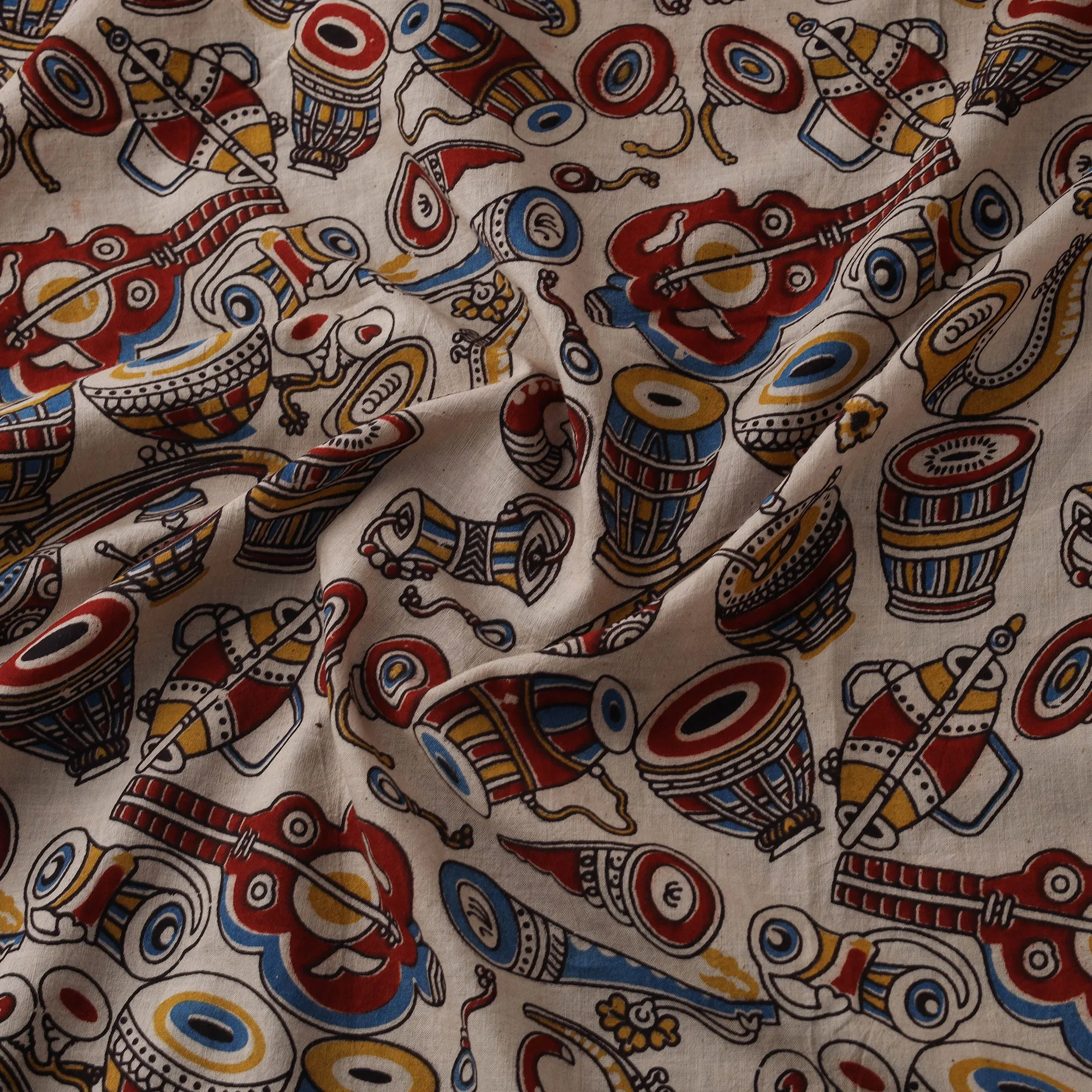 Kalamkari Printed Cotton Fabric 37 sold by Itokri product image thumbnail 3