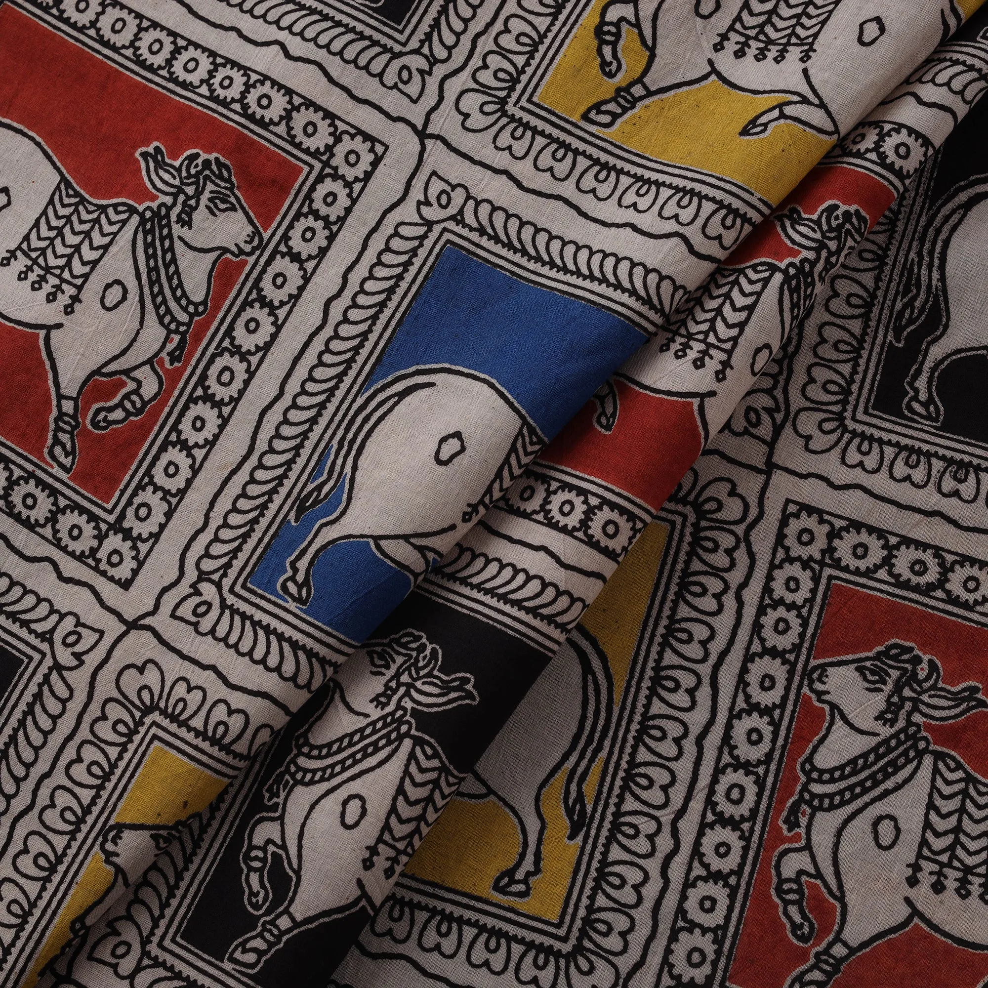 Kalamkari Printed Cotton Fabric 25 sold by Itokri product image thumbnail 2