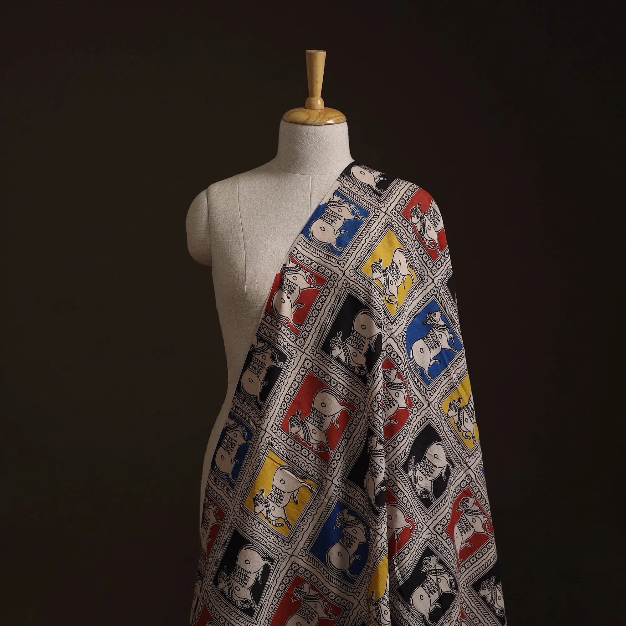 Kalamkari Printed Cotton Fabric 25 sold by Itokri