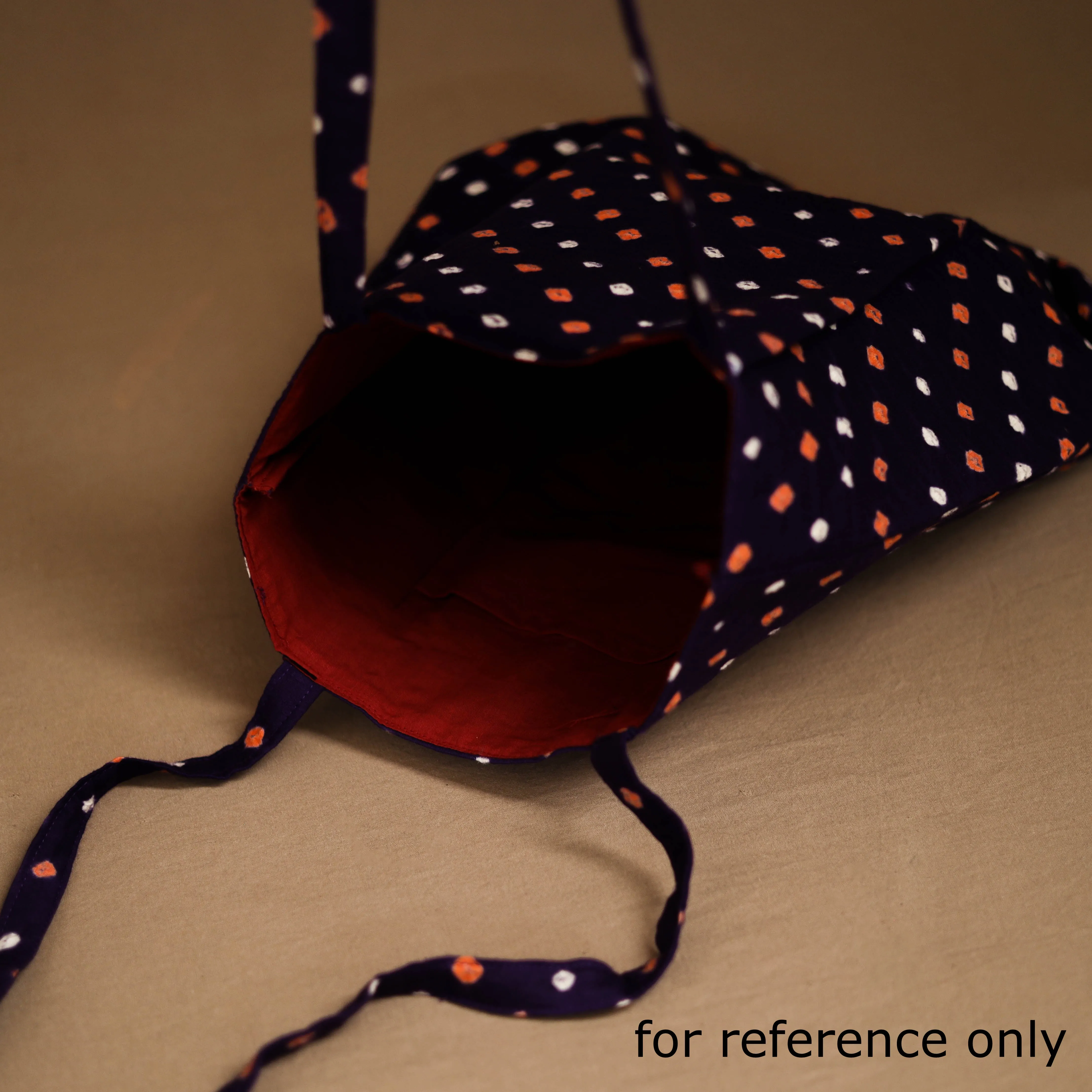 Purple - Handcrafted Fabric Jhola Bag 20 sold by Itokri product image thumbnail 3