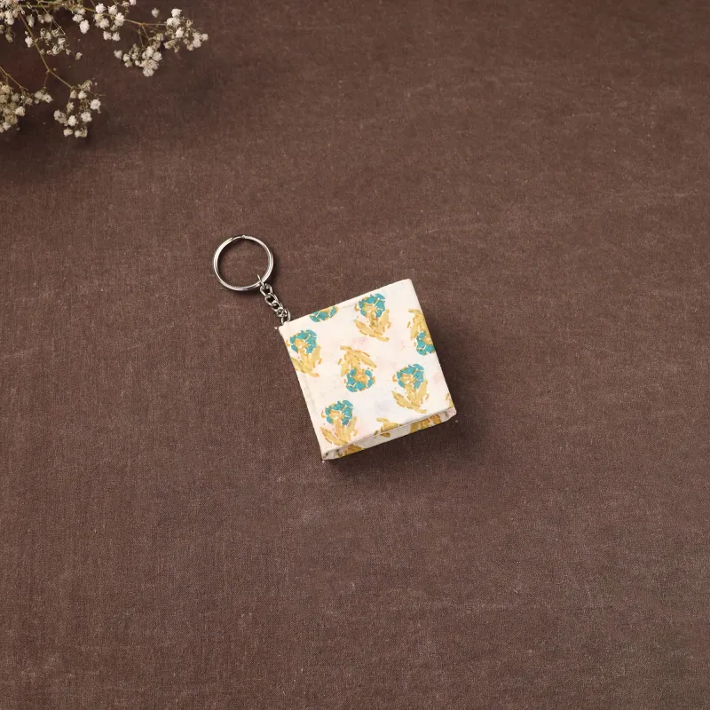Mini Diary Keychain in Floral Prints Cover 01 made by Itokri