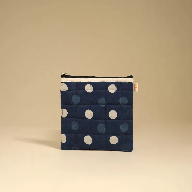 Blue - Handmade Quilted Utility Pouch 41 made by Itokri