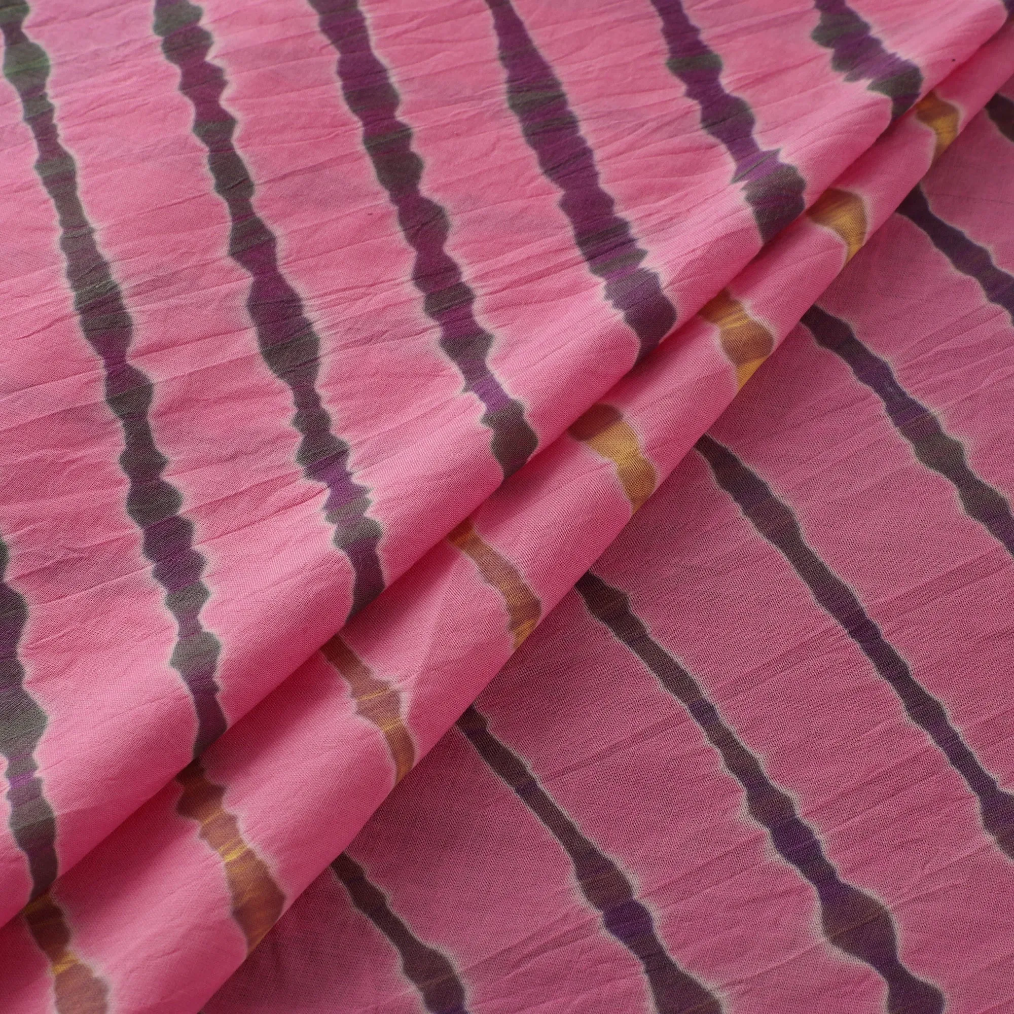 Pink - Leheriya Tie-Dye Cotton Fabric 02 sold by Itokri product image thumbnail 2