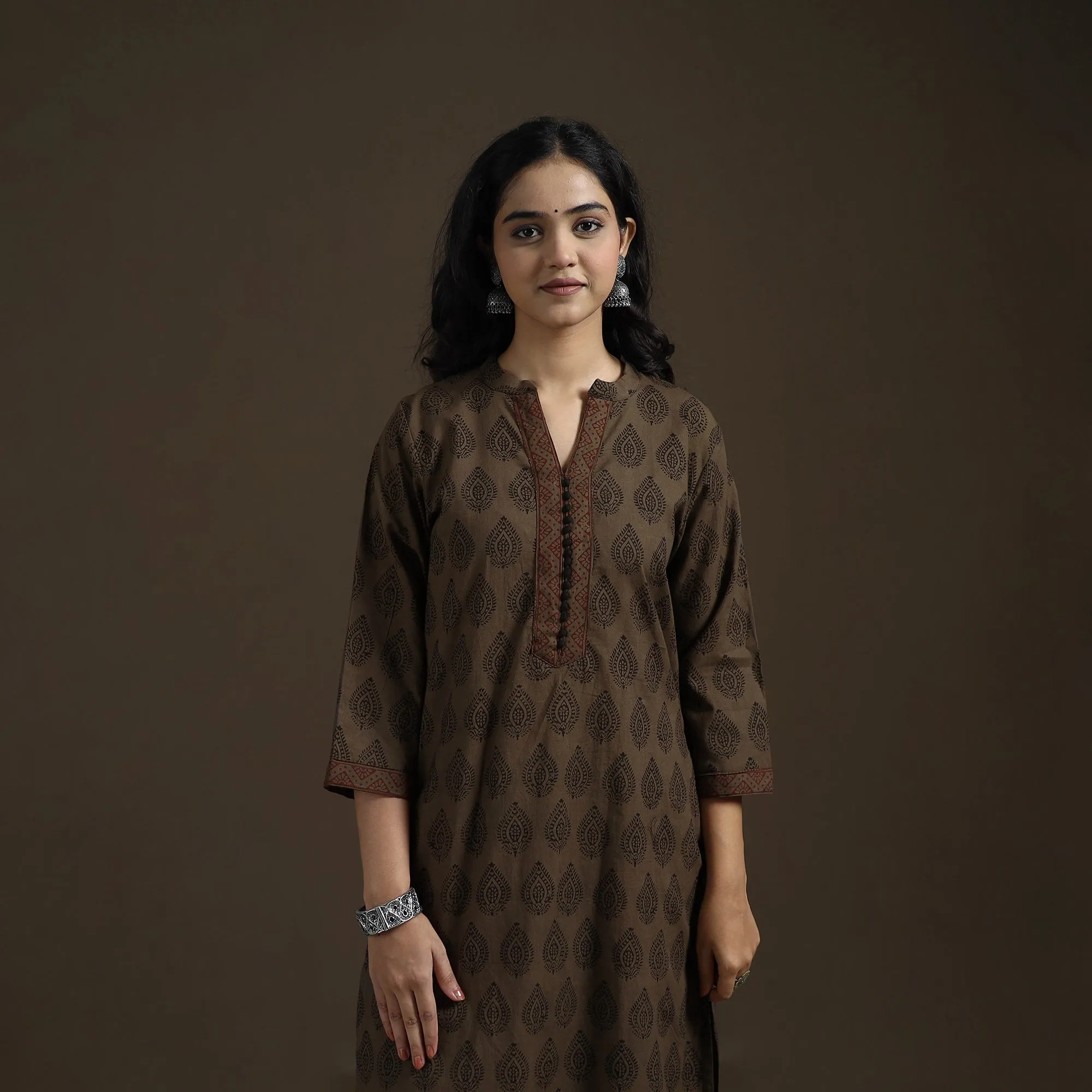 Natural Dyed Hand Block Bagh Print Cotton Suit Set with Dupatta for Women 23 sold by Itokri product image thumbnail 4