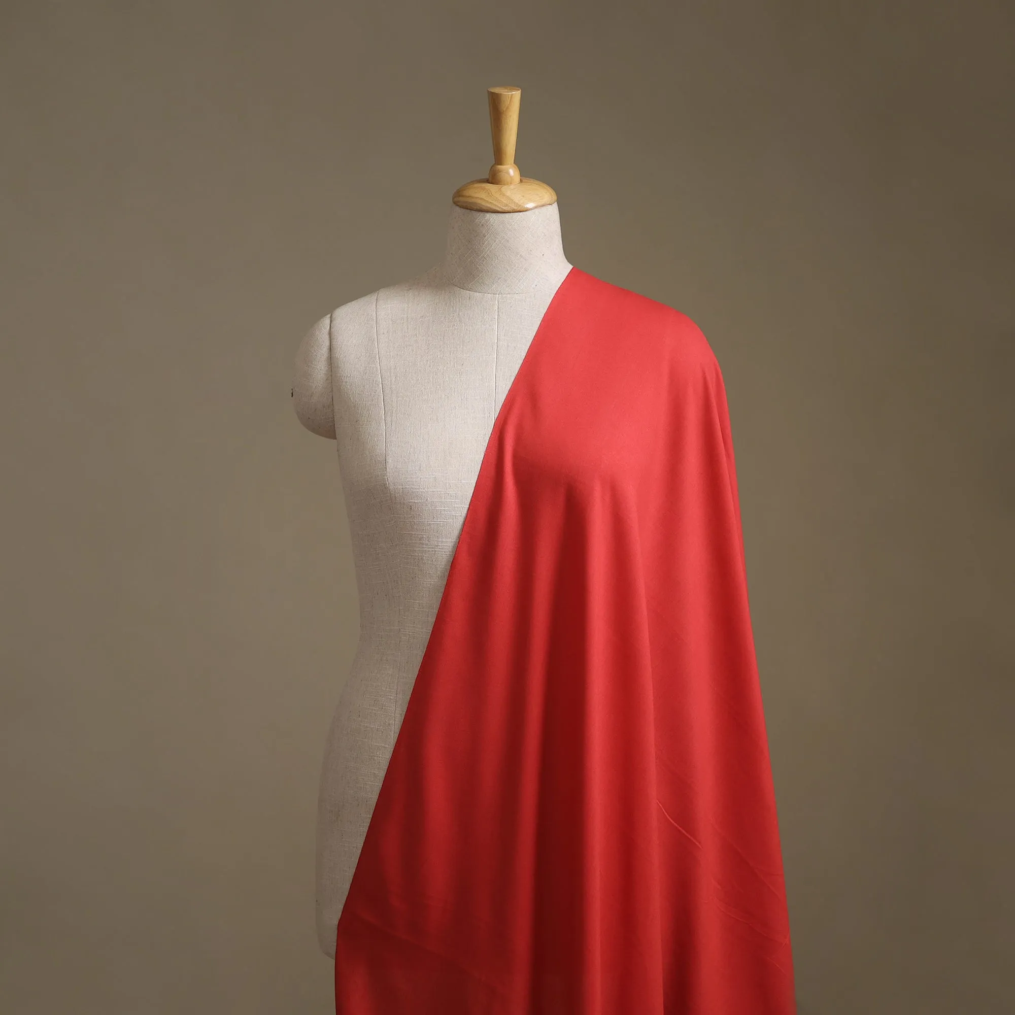 Red - Plain Banana Fiber Soft Cotton Fabric 01 sold by Itokri product image thumbnail 2