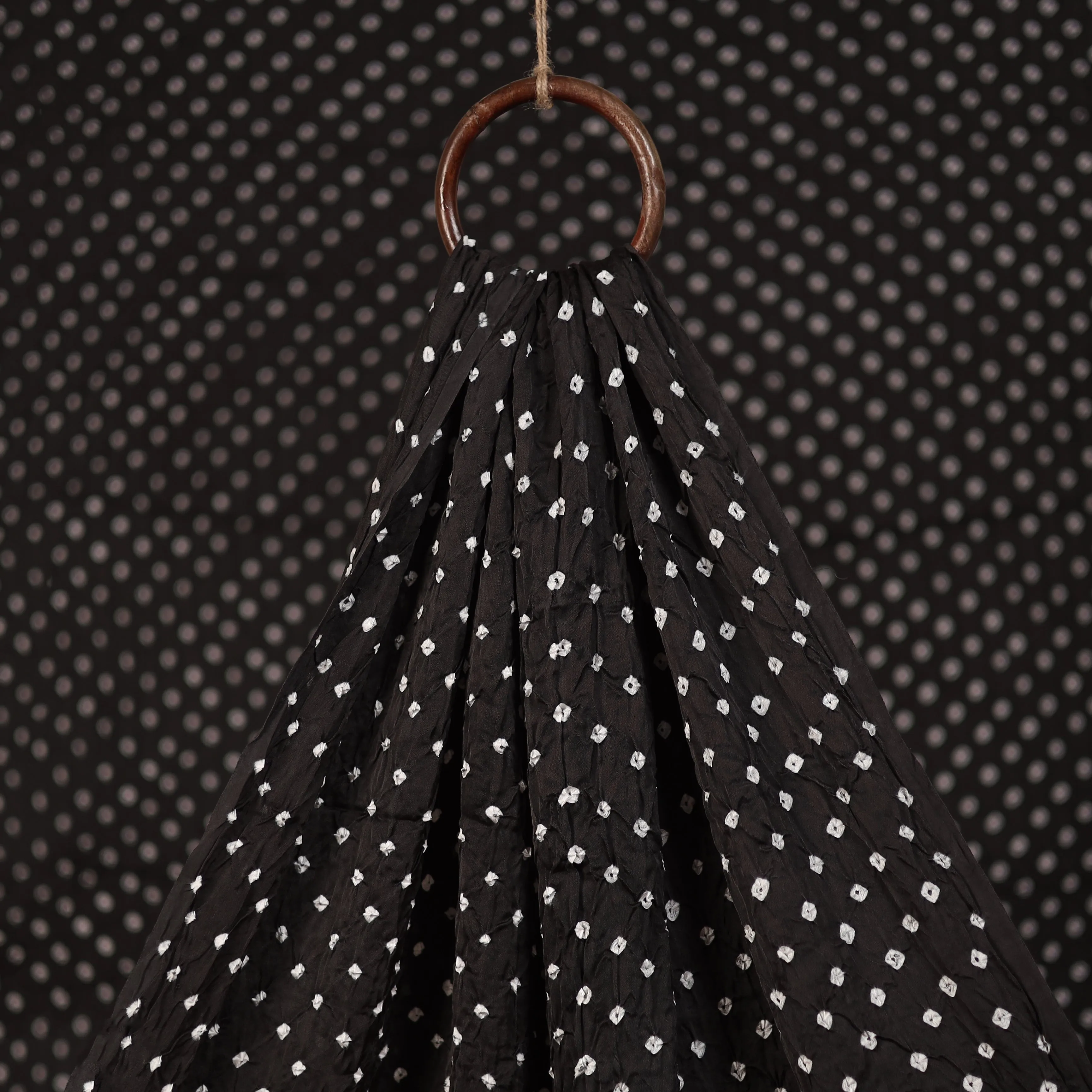 Kutch Bandhani Tie-Dye Modal Silk Fabric 04 sold by Itokri