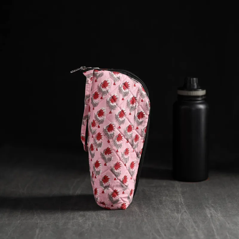 Pink - Handmade 1L Water Bottle Cover 27 made by Itokri