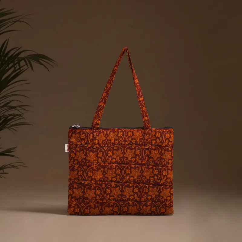 Red - Handcrafted Quilted Handbag 08 made by Itokri