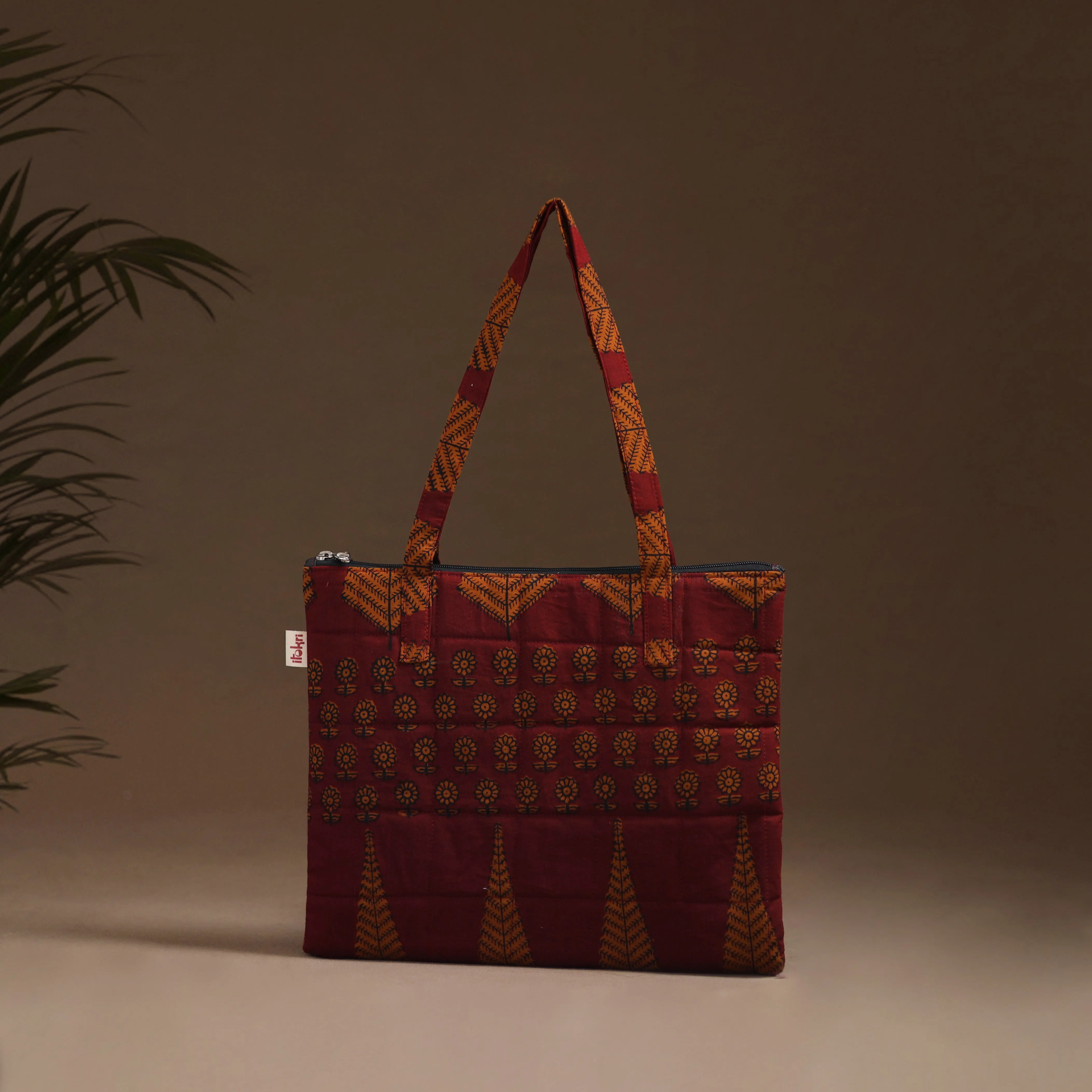 Red - Handcrafted Quilted Handbag 05 sold by Itokri product image thumbnail 2