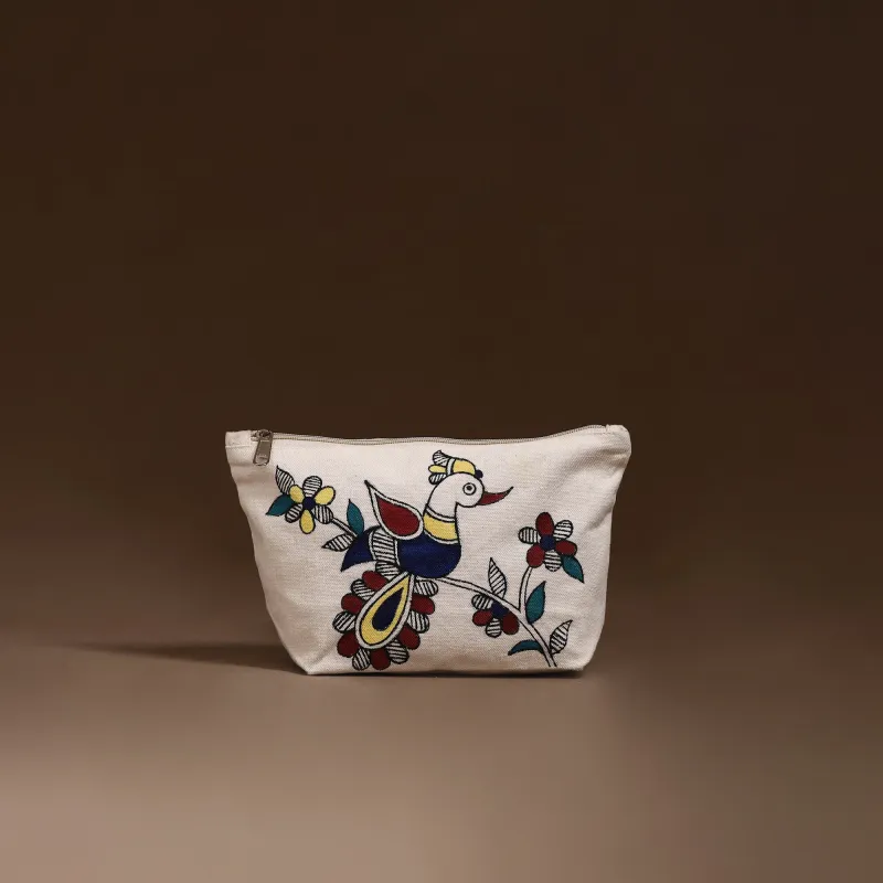 Madhubani Handpainted Utility Pouch 45 made by Itokri