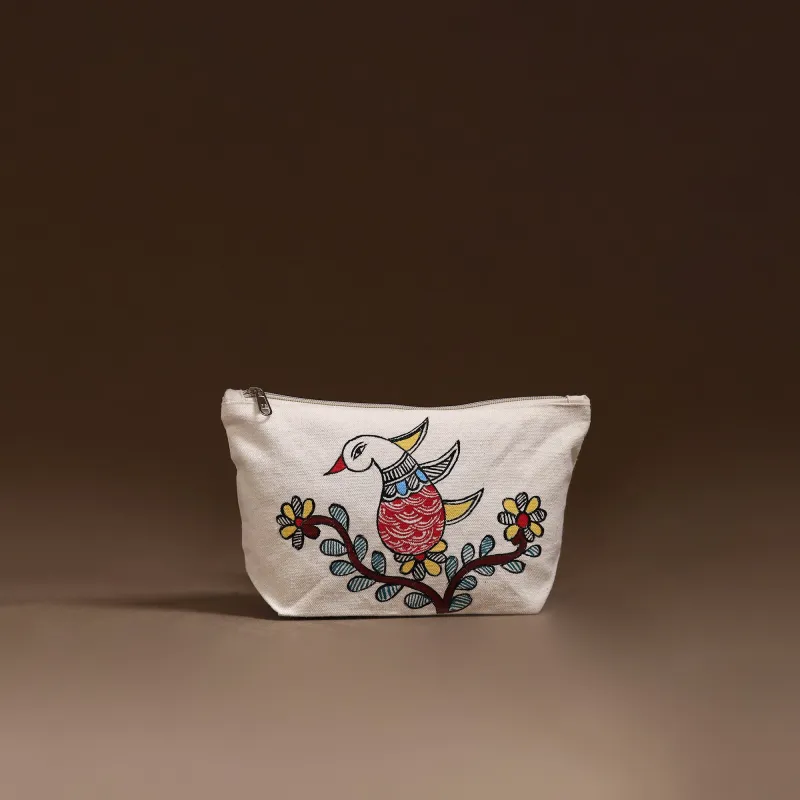 Madhubani Handpainted Utility Pouch 32 made by Itokri