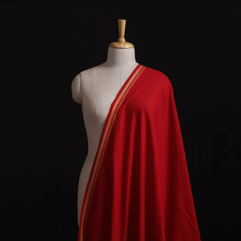 Red - Prewashed Cotton Jacquard Fabric 09 made by Itokri