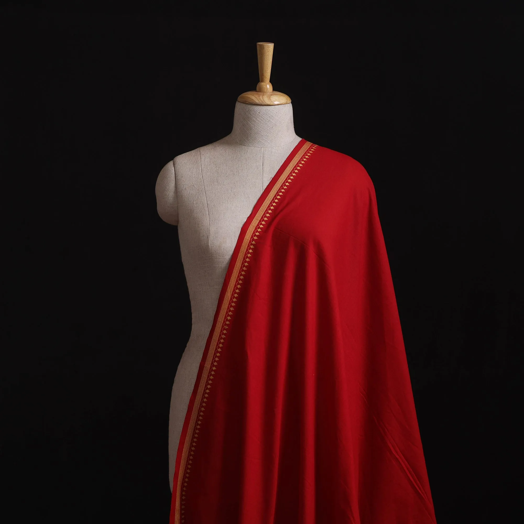 Red - Prewashed Cotton Jacquard Fabric 09 sold by Itokri