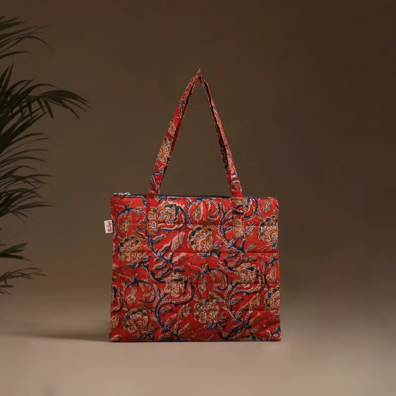 Red - Handcrafted Quilted Handbag 32 made by Itokri