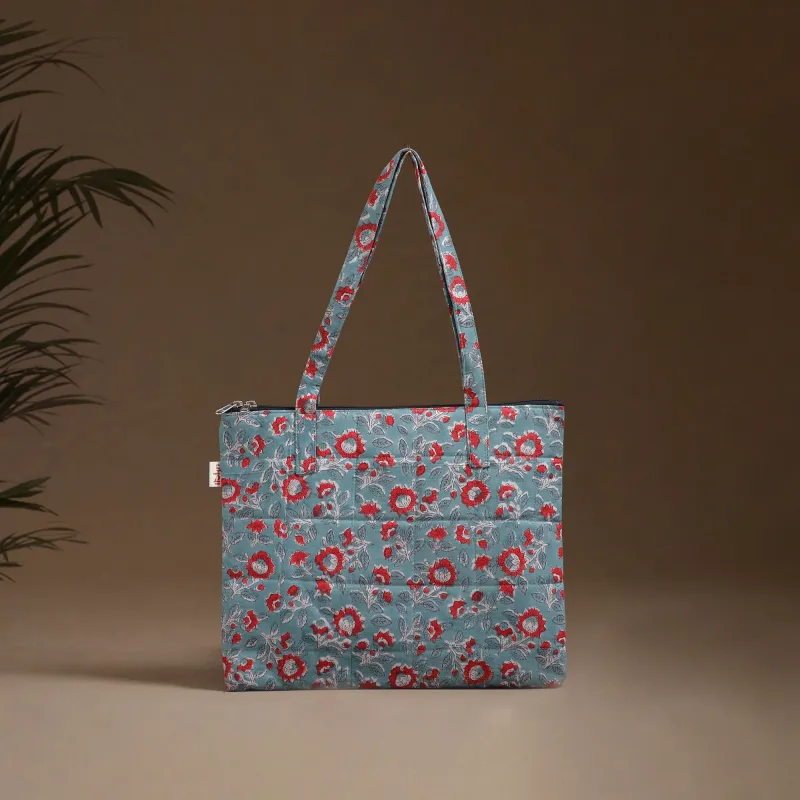 Green - Handcrafted Quilted Handbag 10 made by Itokri