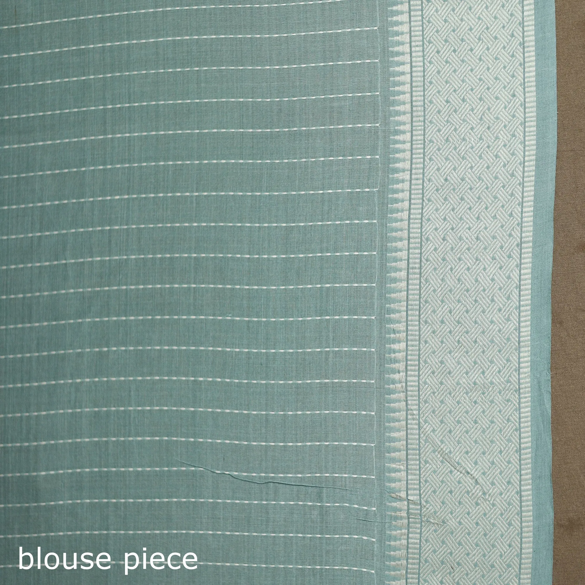 Green - Bengal Handwoven Cotton Begumpuri Saree with Blouse Piece 11 sold by Itokri product image thumbnail 5