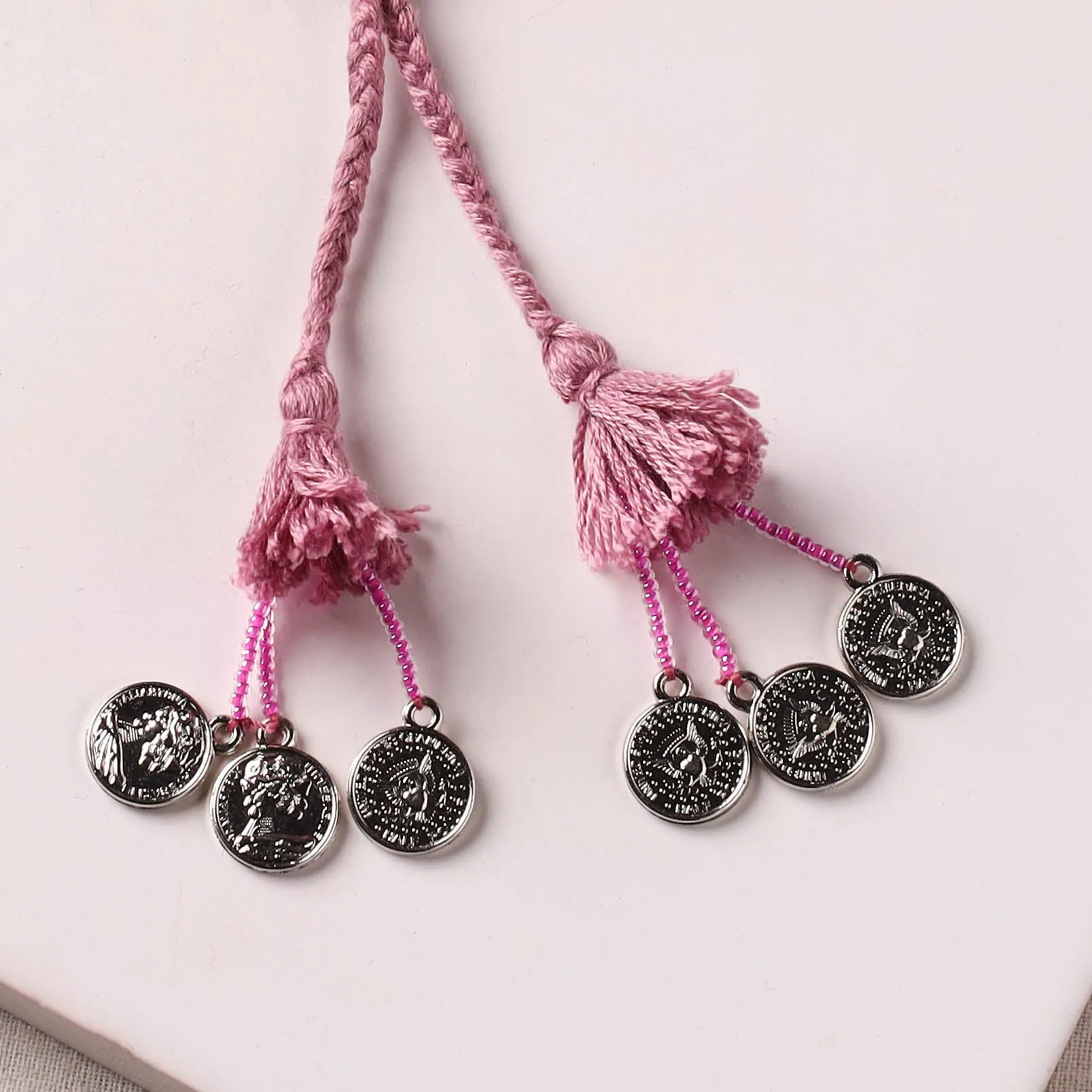 Anant Raksha Thread & Bead Work Lumba Rakhi / Bracelet with Potli 16 sold by Itokri product image thumbnail 3