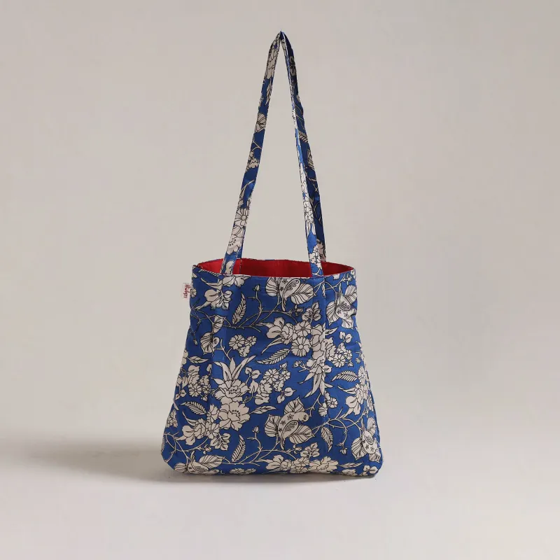 Blue - Handcrafted Fabric Jhola Bag 03 made by Itokri