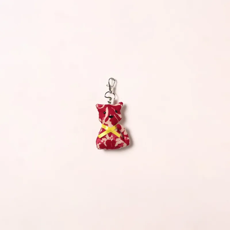 Red - Cat Handmade Stuffed Keychain for Key & Bag 106 made by Itokri