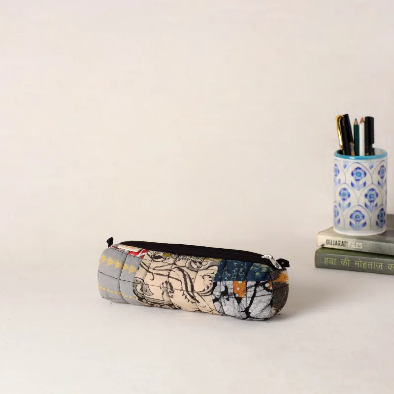 Handcrafted Quilted Pencil Pouch 44 made by Itokri
