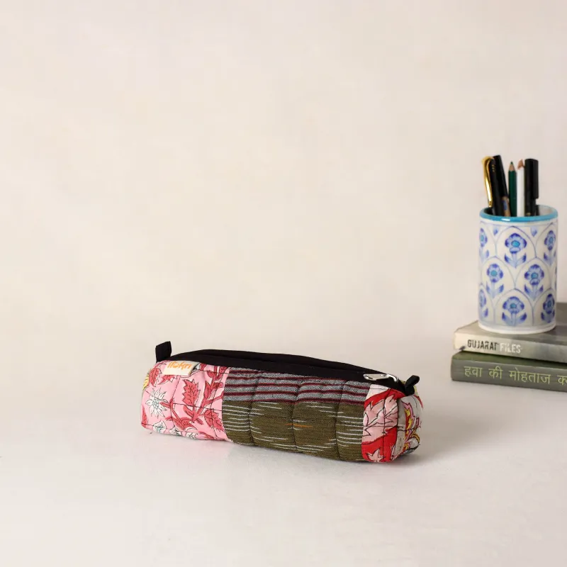 Handcrafted Quilted Pencil Pouch 21 made by Itokri