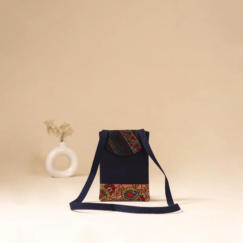 Srikalahasti Handpainted Kalamkari Sling Bag by Dwarka Plus 09 made by Itokri