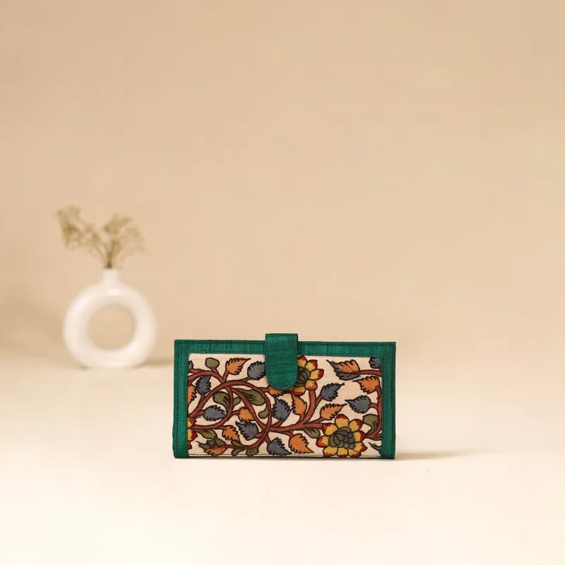 Srikalahasti Handpainted Kalamkari Clutch by Dwarka Plus 88 made by Itokri
