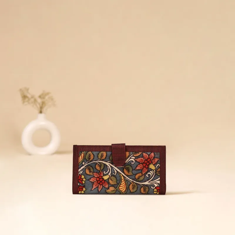 Srikalahasti Handpainted Kalamkari Clutch by Dwarka Plus 86 made by Itokri
