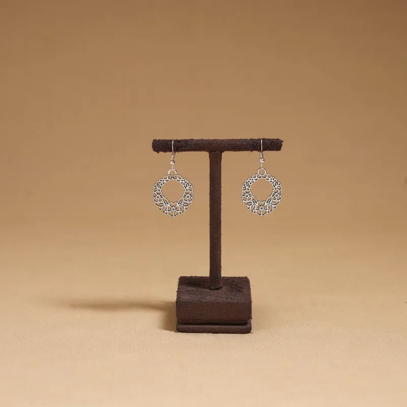Grey - Kaira German Silver Earrings 12 made by Itokri