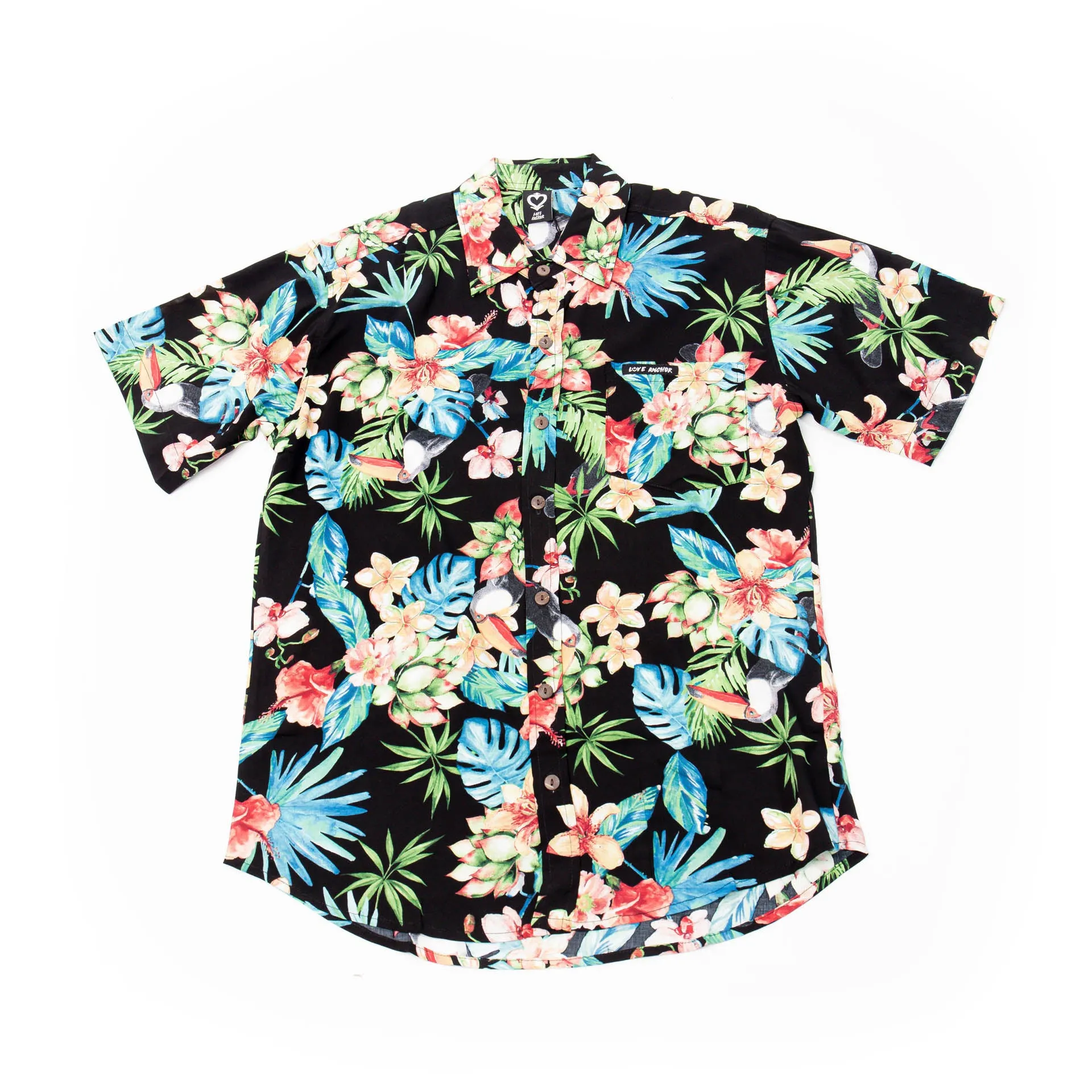 Mans Shirt Tropical 167 Black sold by Love Anchor