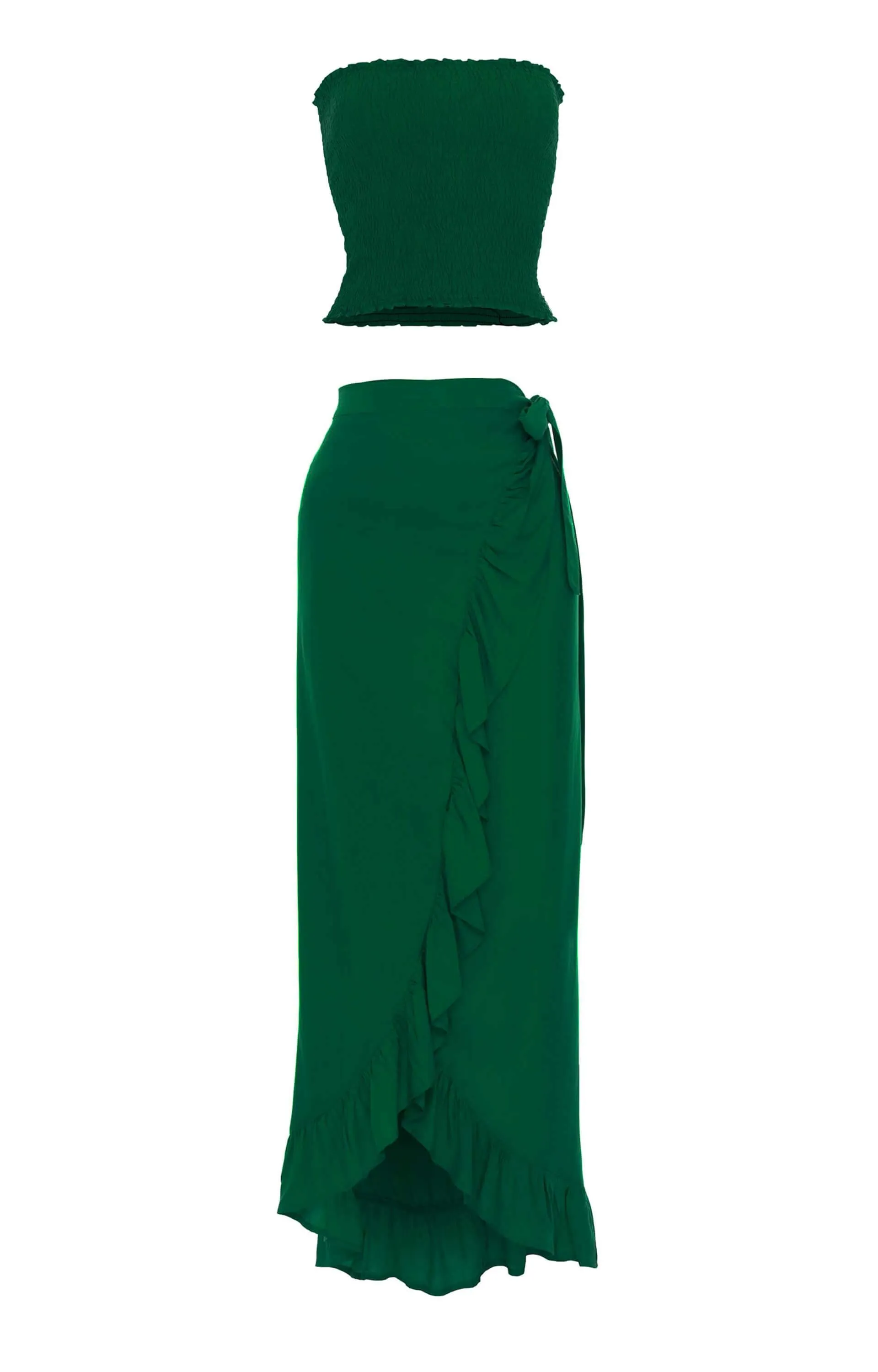 Set Carla Tube Top-Wrap Maxi Skirt, Plain sold by Love Anchor product image thumbnail 5