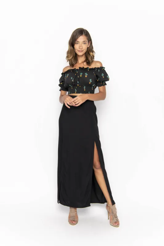 Cropped March, Tropical, Short Sleeved Top, Wholesale sold by Love Anchor