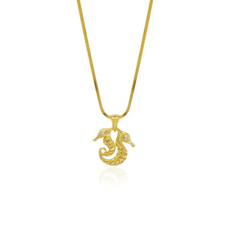 Pendant 2 Sea Horse Collection Gold 18K sold by Love Anchor