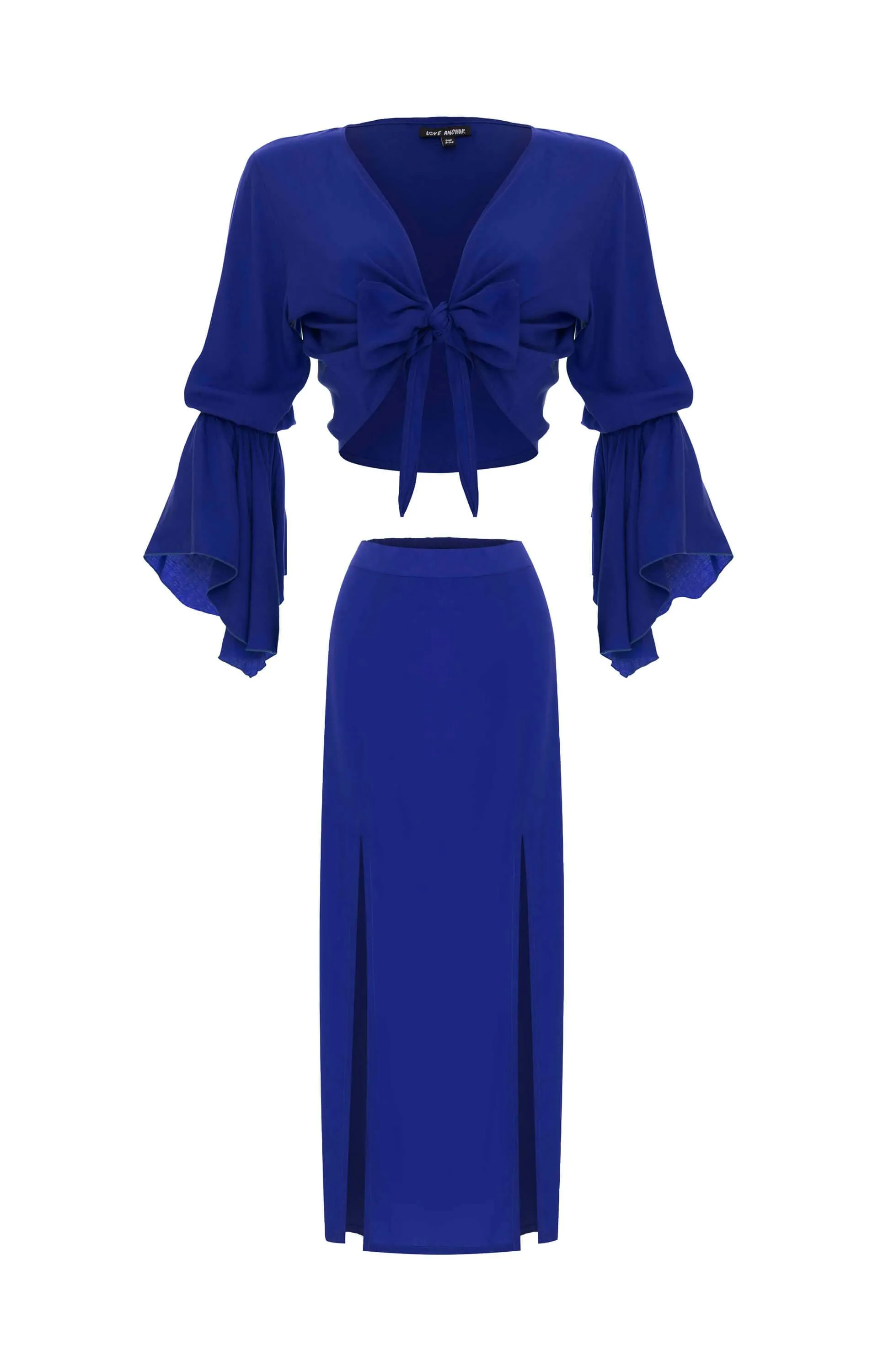 Set Cropped Gypsy-Tulip Maxi Skirt, Plain sold by Love Anchor product image thumbnail 2