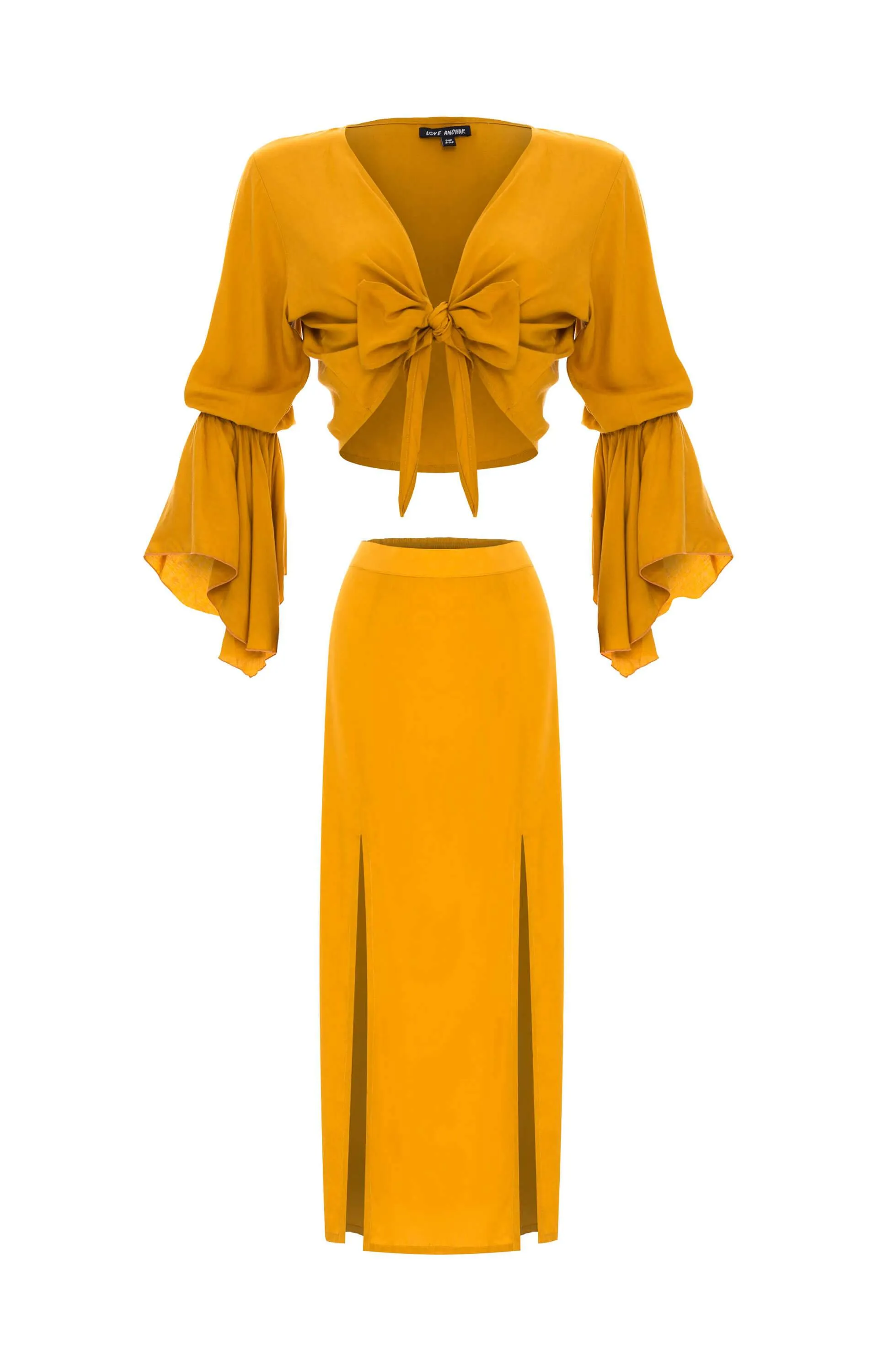 Set Cropped Gypsy-Tulip Maxi Skirt, Plain sold by Love Anchor product image thumbnail 3